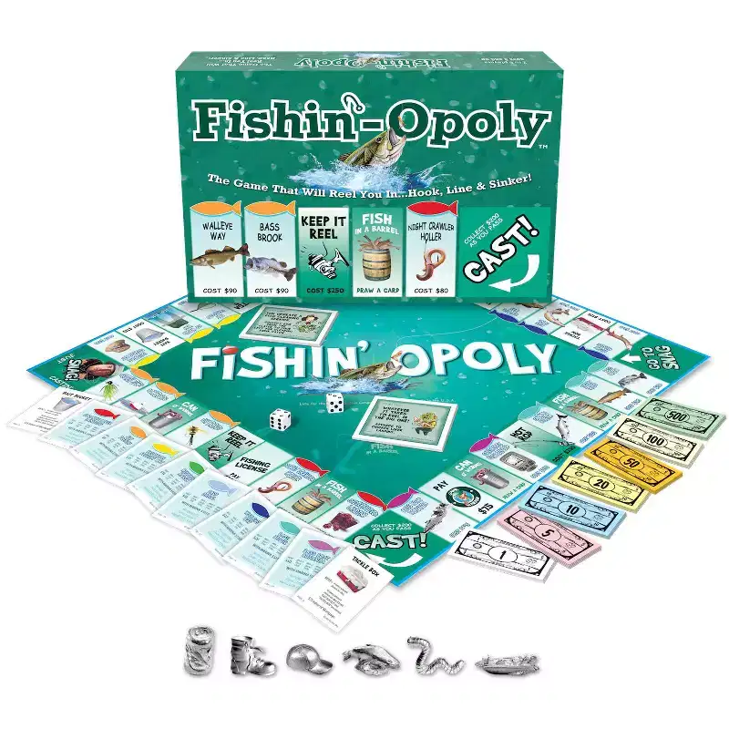 Late for the Sky: Fishin'-Opoly Monopoly Board Game