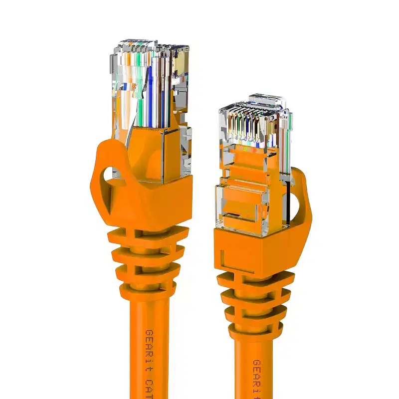 GEARit Flexible Soft Boot Cat6 Ethernet Patch Cable, Orange - 5ft