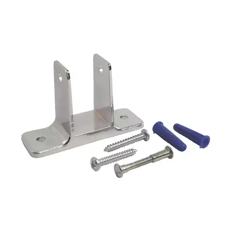Brixwell 91-18A 1-1/4 in. Wall Bracket for Panel with Screws Chrome
