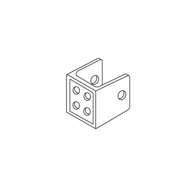 Brixwell 91-12a Brixwell Chrome Plated U Wall Bracket 1 X 1-3/8 X 1-1/4in with Screws