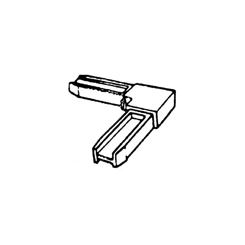 Brixwell Corner Plastic Material, Outer Key Design, 25 Quantity, Dark Bronze Finish