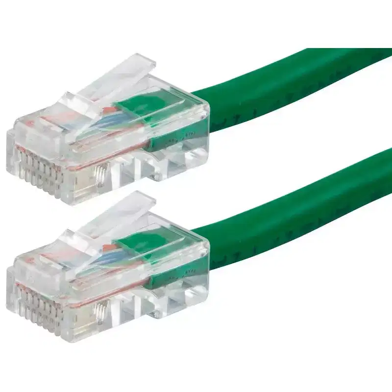 Monoprice Cat6 Ethernet Patch Cable - 15 Feet - Green | Network Internet Cord - RJ45, Stranded, 550Mhz, UTP, Pure Bare Copper Wire, 24AWG - Zeroboot