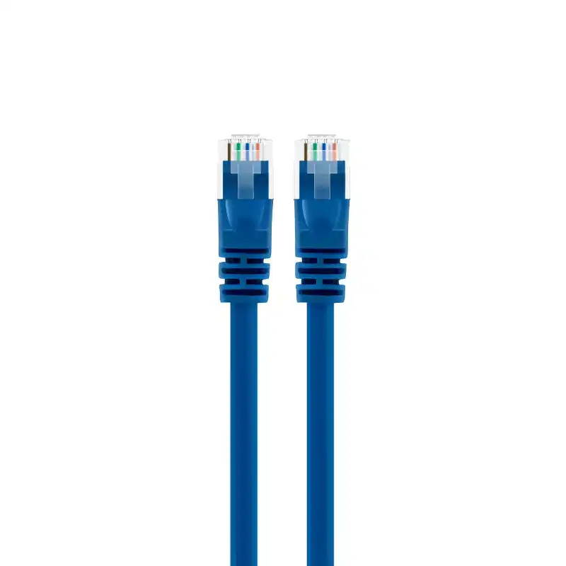GEARit Cat5e Ethernet Patch Cable - Snagless RJ45, Stranded, 350Mhz, UTP, Pure Bare Copper Wire, 24AWG - Blue - 1.5ft