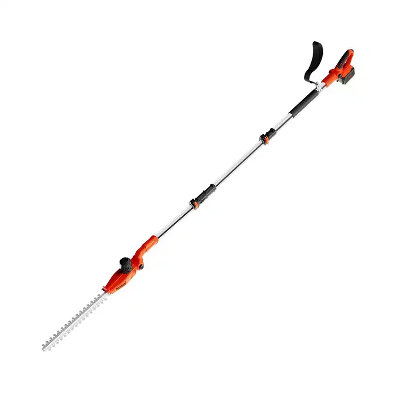 Ukoke 40V Cordless Pole Hedge Trimmer, 18 Dual-Action Blades, 3-Position Pivot Head, 0.8 Cutting Capacity, Battery & Charger Included