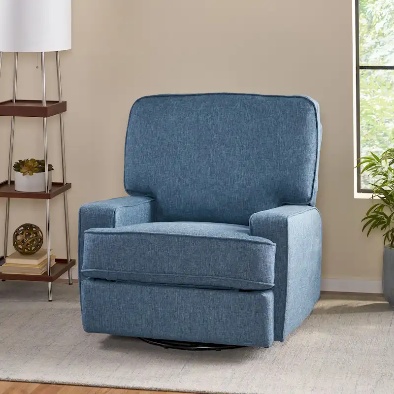Crockett Traditional Glider Recliner with Swivel by Christopher Knight Home