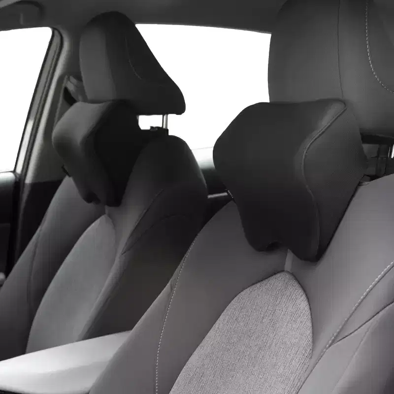 Stalwart Car Headrest Pillow 2-Pack, Black