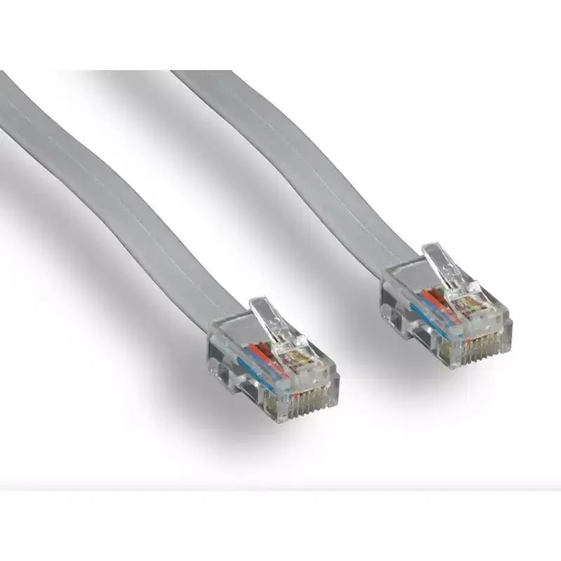 Monoprice Landline Telephone Cable - 7 Feet - RJ45(8P8C) Reverse for Voice