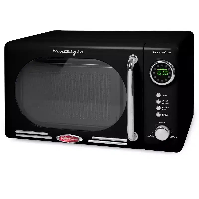 Nostalgia Retro 0.7 Cubic Foot 700-Watt Countertop Microwave Oven