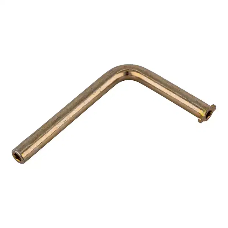 Brixwell Custodial Lock Handle Key Steel Material, 3-5/32 Length, For Commercial Window and Door Locks, Brass Finish