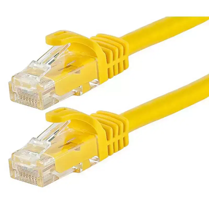 Monoprice Cat6 Ethernet Patch Cable - 5 Feet - Yellow | Network Internet Cord - RJ45, Stranded, 550Mhz, UTP, Pure Bare Copper Wire, 24AWG - Flexboot