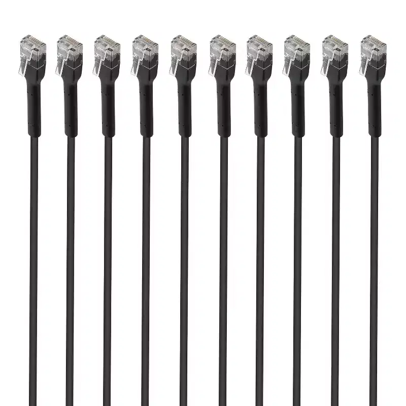 Intellinet Network Solutions CAT-6 U/UTP FlexiBoot Slim Network Patch Cable, 10 Pack