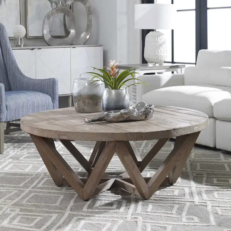 Uttermost Kendry 48 Diameter Java Wood Coffee Table