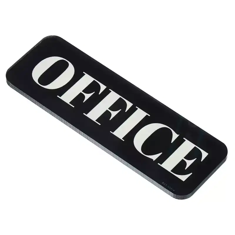 Unique Bargains Durable Acrylic Self-Adhesive Waterproof Decor Business Office Sign