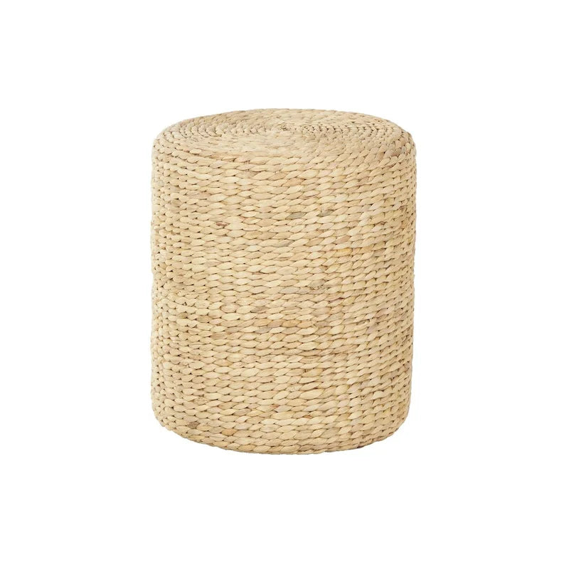 Seagrass Handmade Woven Drum Side End Accent Table - Brown - Roche River Decor