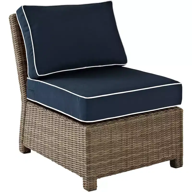 HomeStock Bradenton Outdoor Wicker Sectional Sofa
