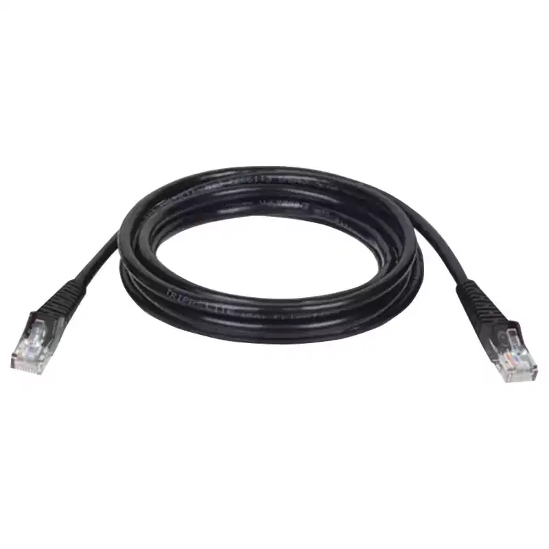 Tripp Lite CAT-5/5E Snagless Molded Solid UTP Ethernet Cable, Black