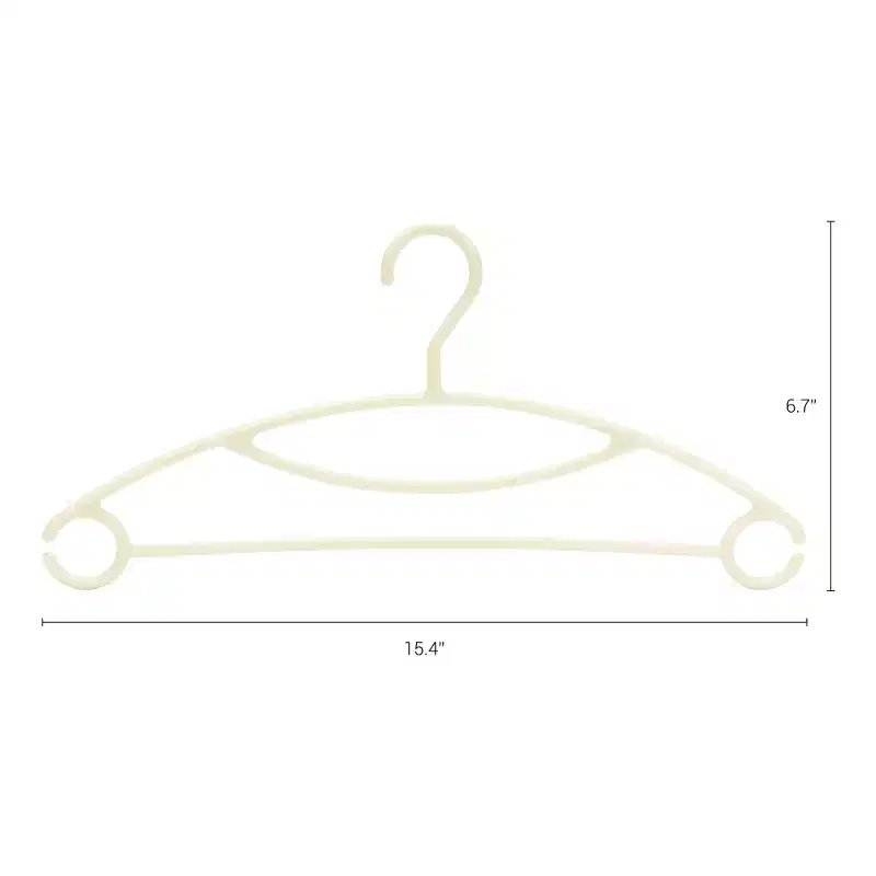 REGALWOVEN Non-Slip Durable Space-Saving Plastic Clothes Hangers 10 Pcs