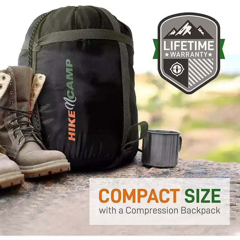SereneLife Double Sleeping Bag, SLSBRT, Portable and Lightweight