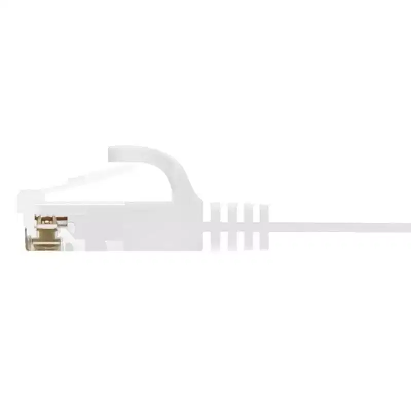 Monoprice Cat6 Ethernet Patch Cable - 14 Feet - White | Snagless RJ45, Flat, 550MHz, UTP, Pure Bare Copper Wire, 30AWG, For Network Internet Modem