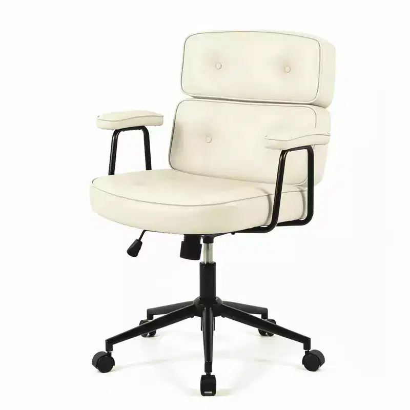 MAYEERTY Adjustable Height Ergonomic Office Chair, Rotating Computer Chair with Lumbar Support Wheels