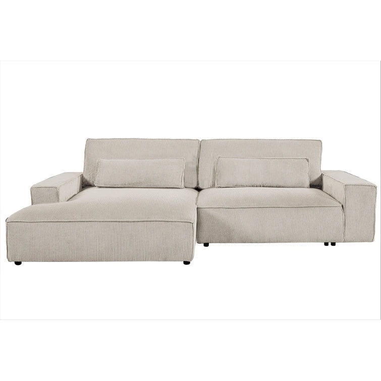 US Pride Furniture 105.52 inch Facing Chaise Sectional Oversize Sofa