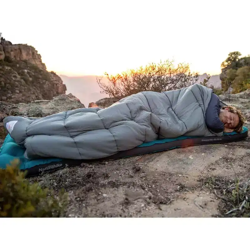 Naturehike Sleeping Bag for Adults with Hood, Hollow Cotton Sleeping Bag, Waterproof Spliceable Sleeping Bags for Camping, Hiking, Traveling- Right