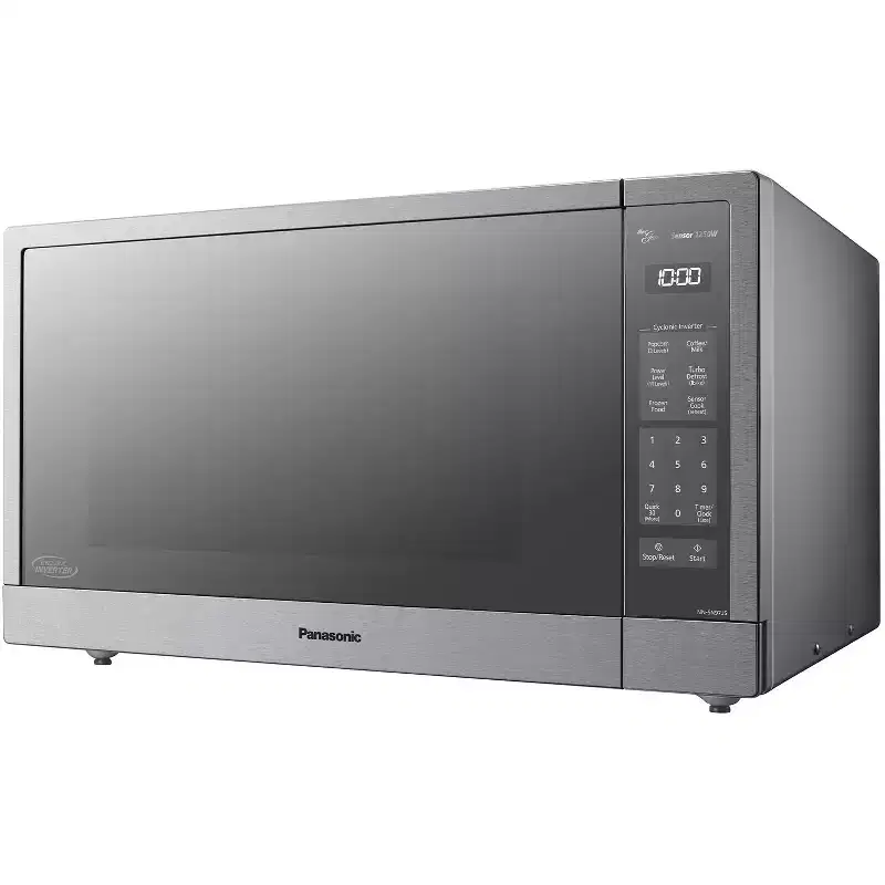 Panasonic 2.2 cu ft Cyclonic Inverter Microwave Oven - SN97JS: Countertop, 1250W, Sensor Cook, Digital Display