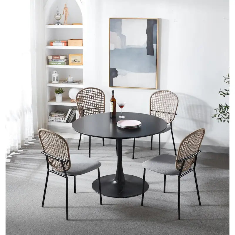 Modern 5pieces Kitchen dining table set for 4-6 people