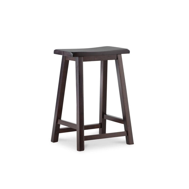 Linon Cackleberry Saddle Seat Backless Counter Stool - N/A