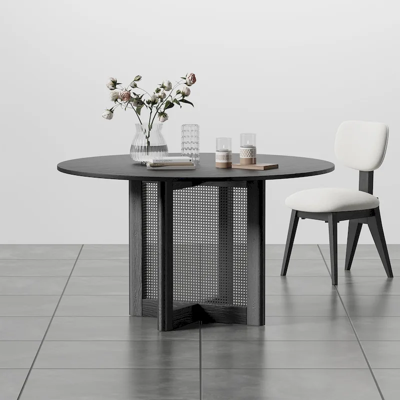 Cinna Oak Wood Double Pedestal Dining Table