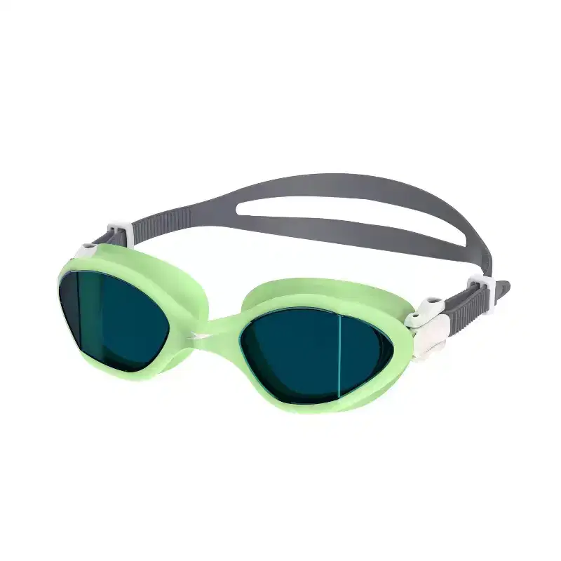 Speedo Junior Amp Mirrored Kids' Swim Goggle - Pale Clover/Emerald