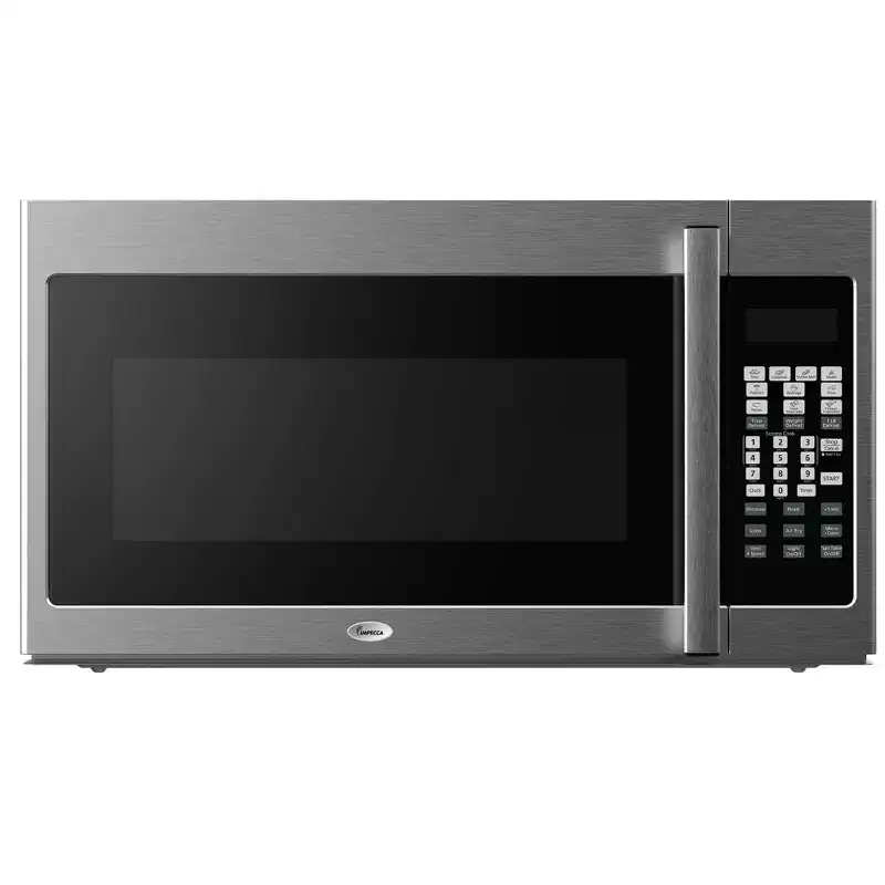 Impecca 30 Inch Over-the-Range Microwave Oven with Convection, AirFry, and Sensor Cooking, Stainless Steel
