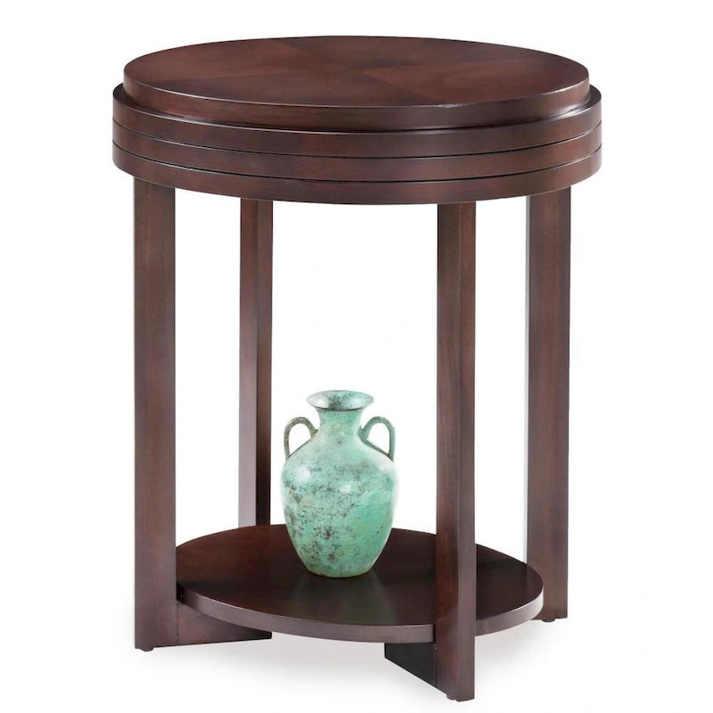 Favorite Finds Chocolate Cherry Oval End Table