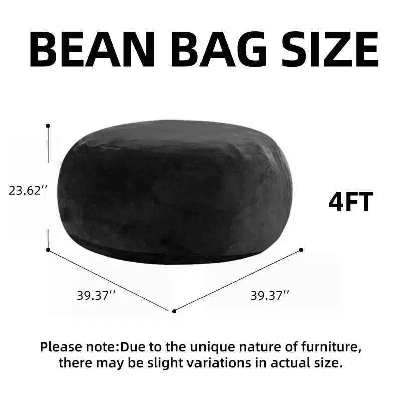 GDFStudio Felix Modern Flannelette Bean Bag Chair