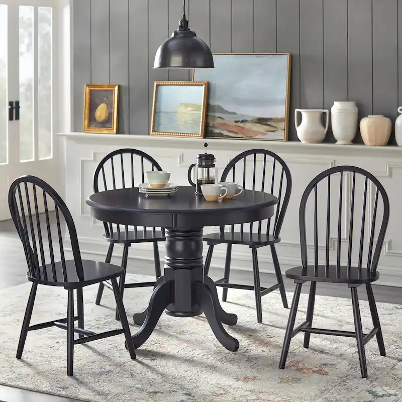 Simple Living Lancaster 5-Piece Solid Wood Dining Set