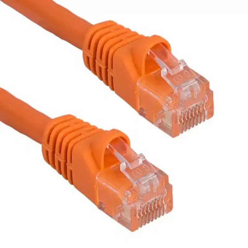 SANOXY Cables and Adapters; 14ft Cat5e 350 MHz UTP Snagless Crossover Ethernet Network Patch Cable, Orange