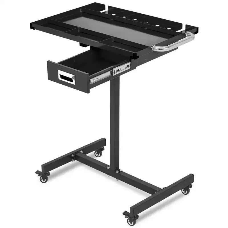 Heavy-Duty Mobile Workbench and Rolling Tool Cart with Locking Casters