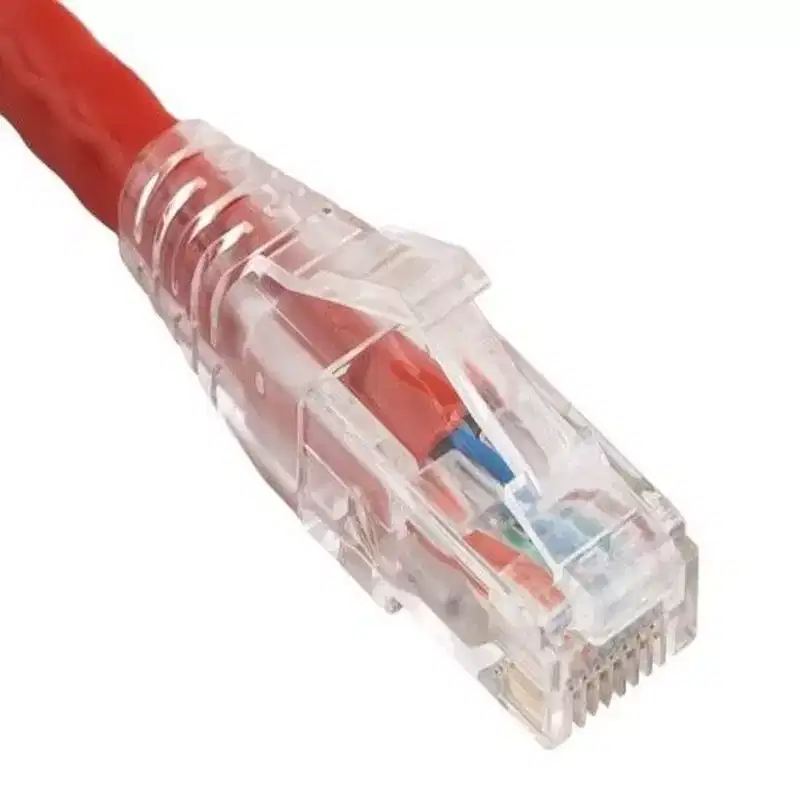 SANOXY Cables and Adapters; 0.5ft Cat6 550 MHz UTP Ethernet Network Patch Cable with Clear Snagless Boot, Red