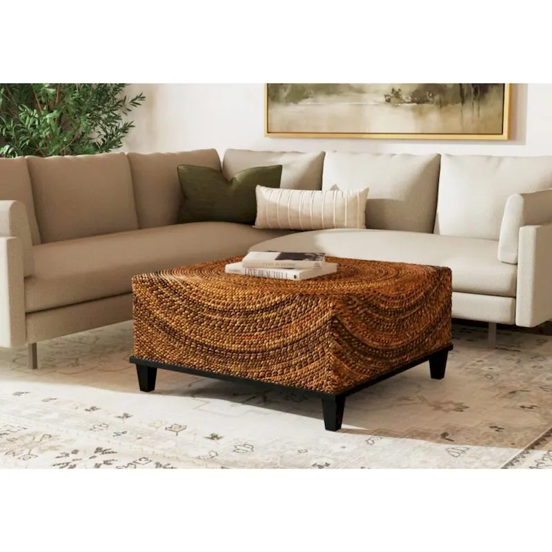 Woven Abaca Coffee Table by East at Main
