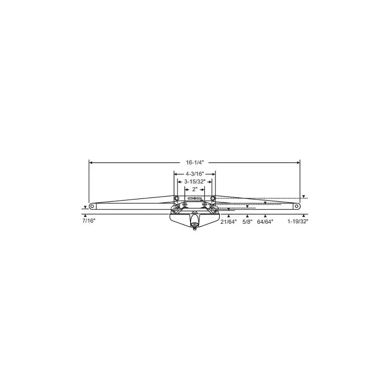 Brixwell Awning Operator Single Pull, Metal Material, 16-1/4 Length, 7/16 Arm Thickness, White Finish