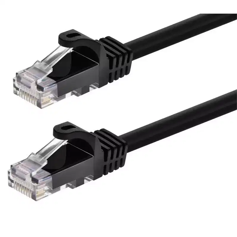 Monoprice Cat6 Ethernet Patch Cable - 5 Feet - Black | Network Internet Cord - RJ45, Stranded, 550Mhz, UTP, Pure Bare Copper Wire, 24AWG - Flexboot