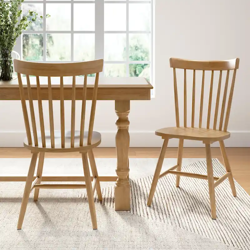Bush Furniture Windsor High Back Spindle Dining Chairs - Set of 2