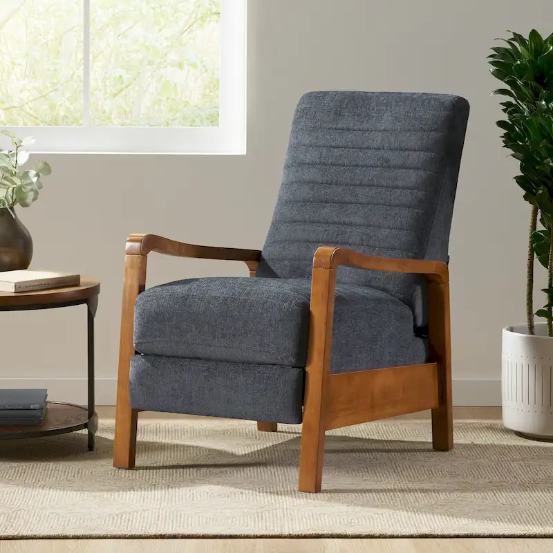 Munro Channel Stitch Pushback Recliner by Christopher Knight Home