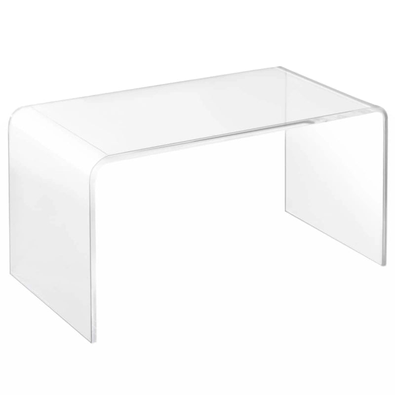 Clear Acrylic Waterfall Rectangle Coffee Table / Side Table for 1–2 Person, 32