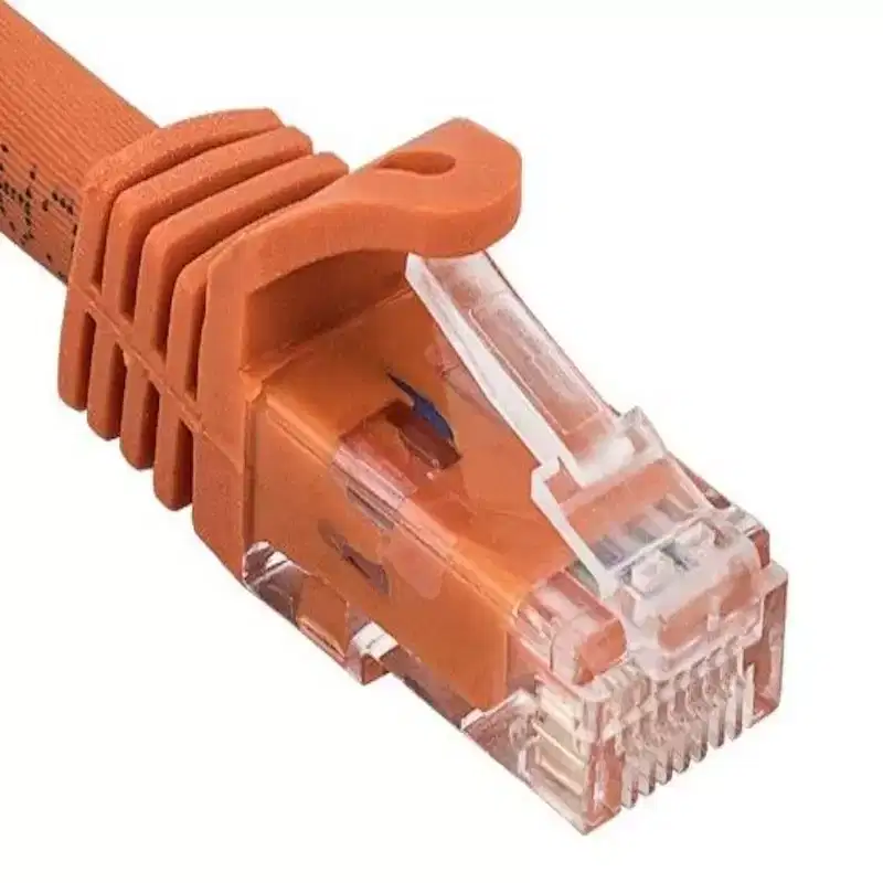 SANOXY Cables and Adapters; 20ft Cat6a 600 MHz UTP Snagless Ethernet Network Patch Cable, Orange