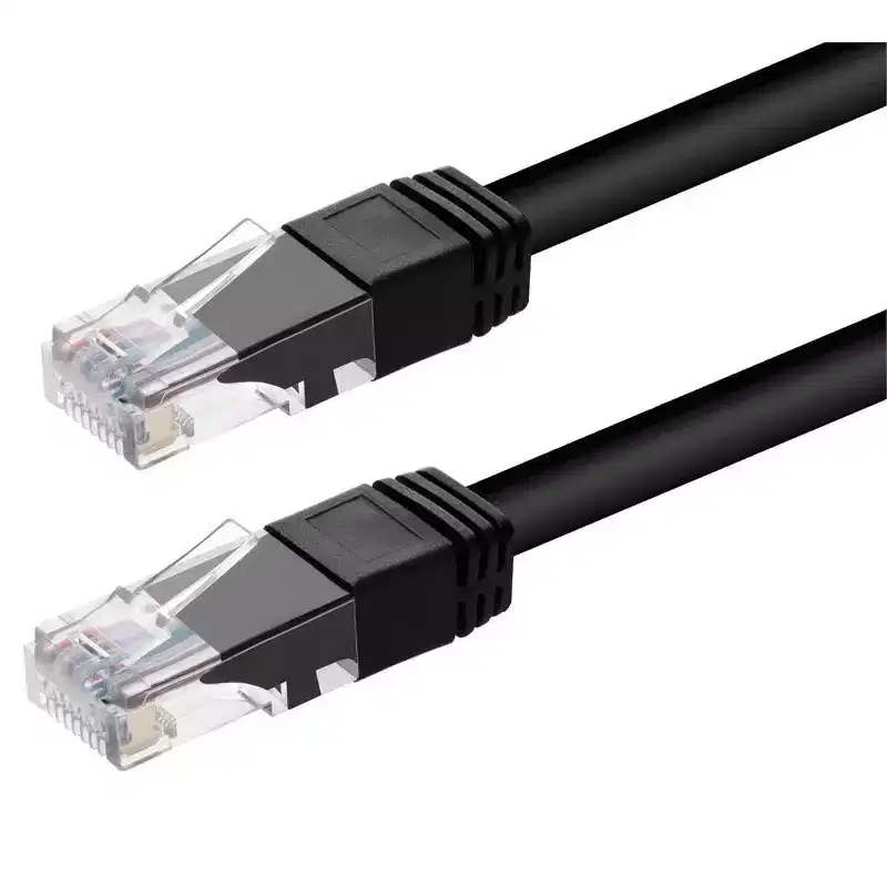 Monoprice Cat6 Ethernet Patch Cable - 25 Feet - Black | Snagless RJ45, Stranded, 550MHz, UTP, Pure Bare Copper Wire, 24AWG, Outdoor Rated