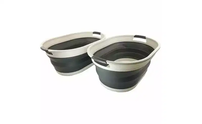 SAMMART 39L (10.3 gallons) Collapsible Plastic Laundry Basket