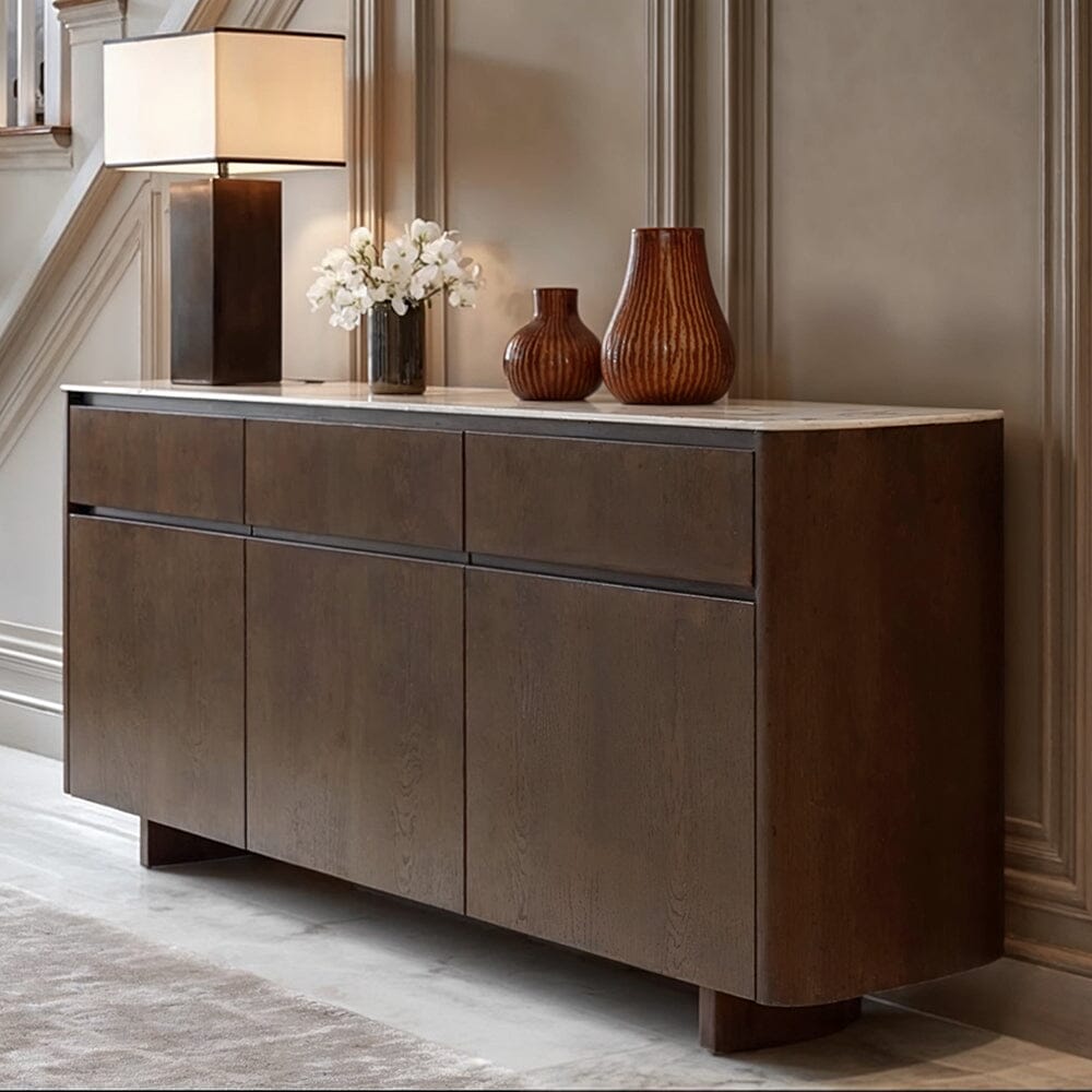 Walnut Sideboard with Stone Top
