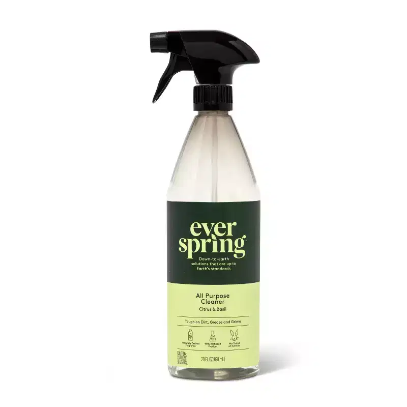 Citrus & Basil All Purpose Cleaner - 28 fl oz - Everspring™: Liquid Spray Bottle, Multi-Surface Usage