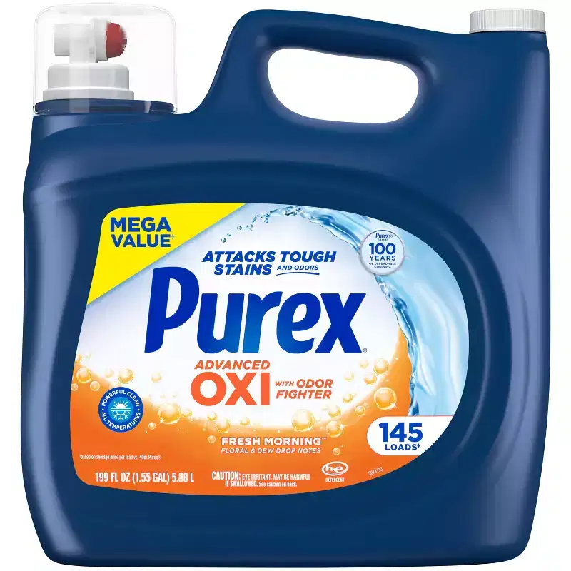 Purex Advanced Oxi HE Fresh Morning Liquid Laundry Detergent 145 Loads - 199 fl oz